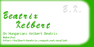 beatrix kelbert business card